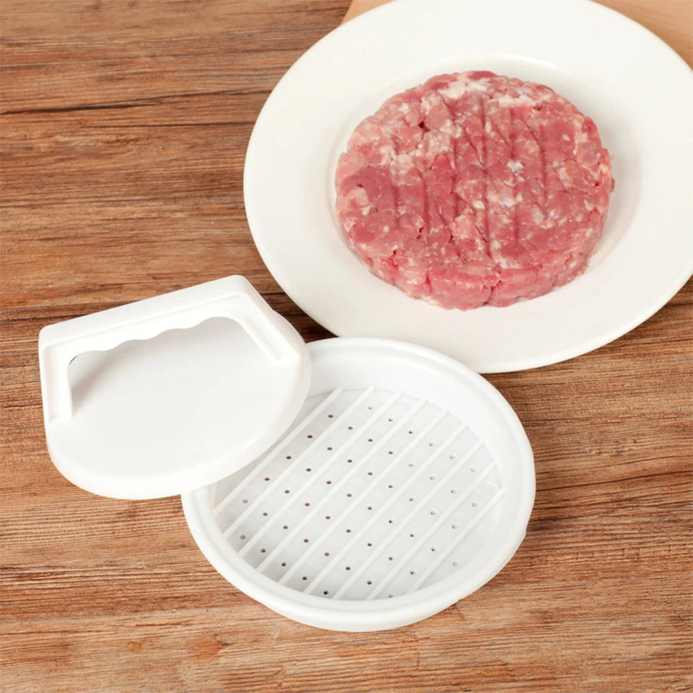 Prensa de plástico para hamburguesas rellenas, molde para hacer hamburguesas, herramienta de cocina, 1 unidad
