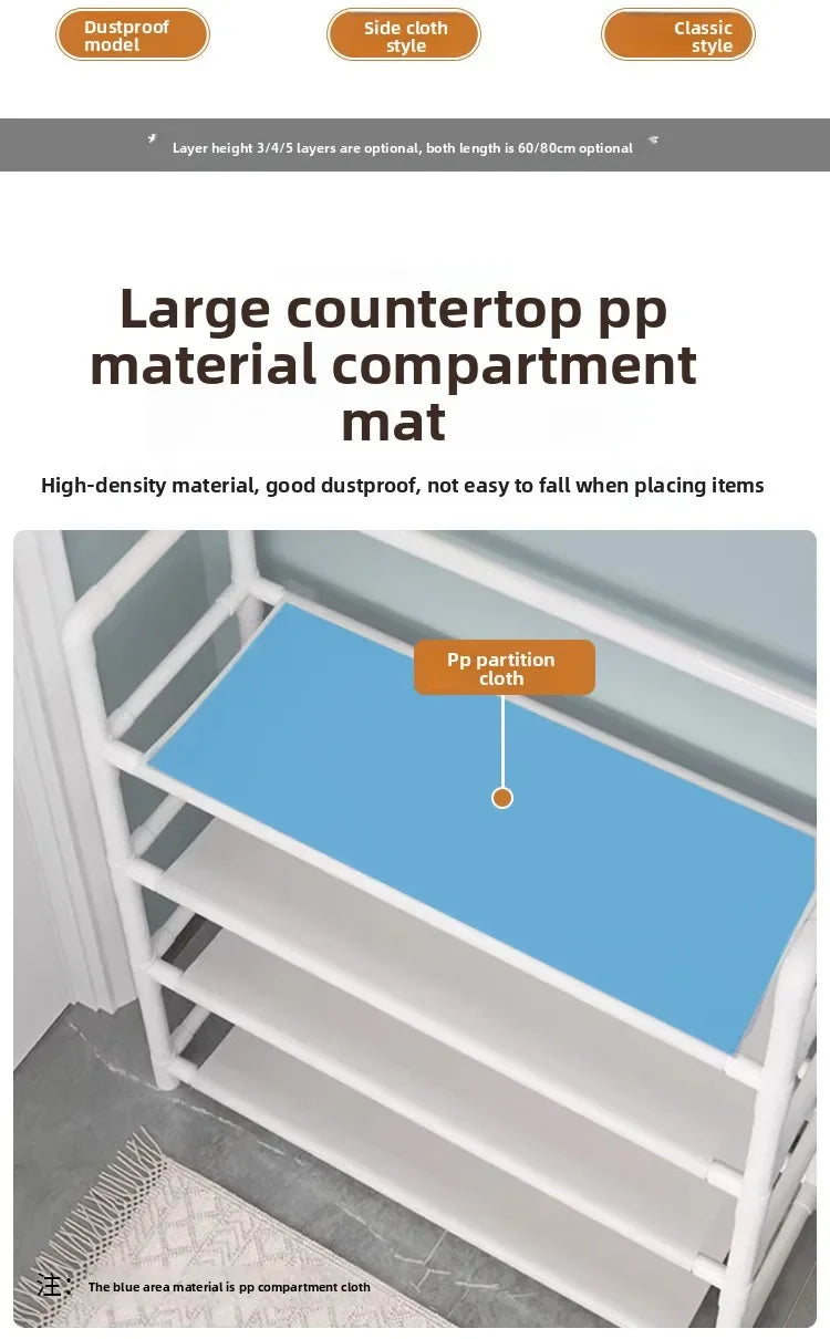 Zapatero multicapa montado en puerta, gabinete de almacenamiento multifuncional integrado para el hogar de montaje Simple para uso doméstico