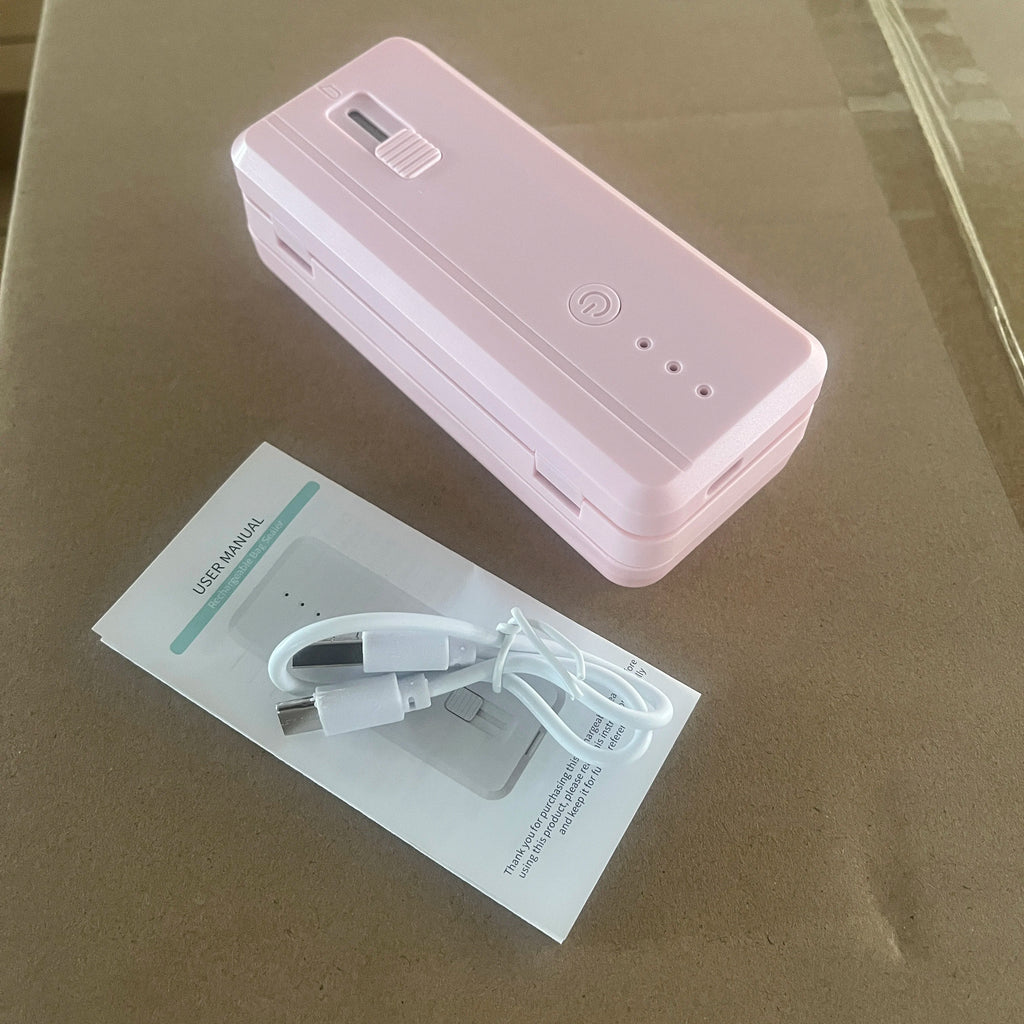 Máquina selladora portátil Recargable para bolsas, cortadora para volver a sellar snacks de papa, comida de cocina, etcetera