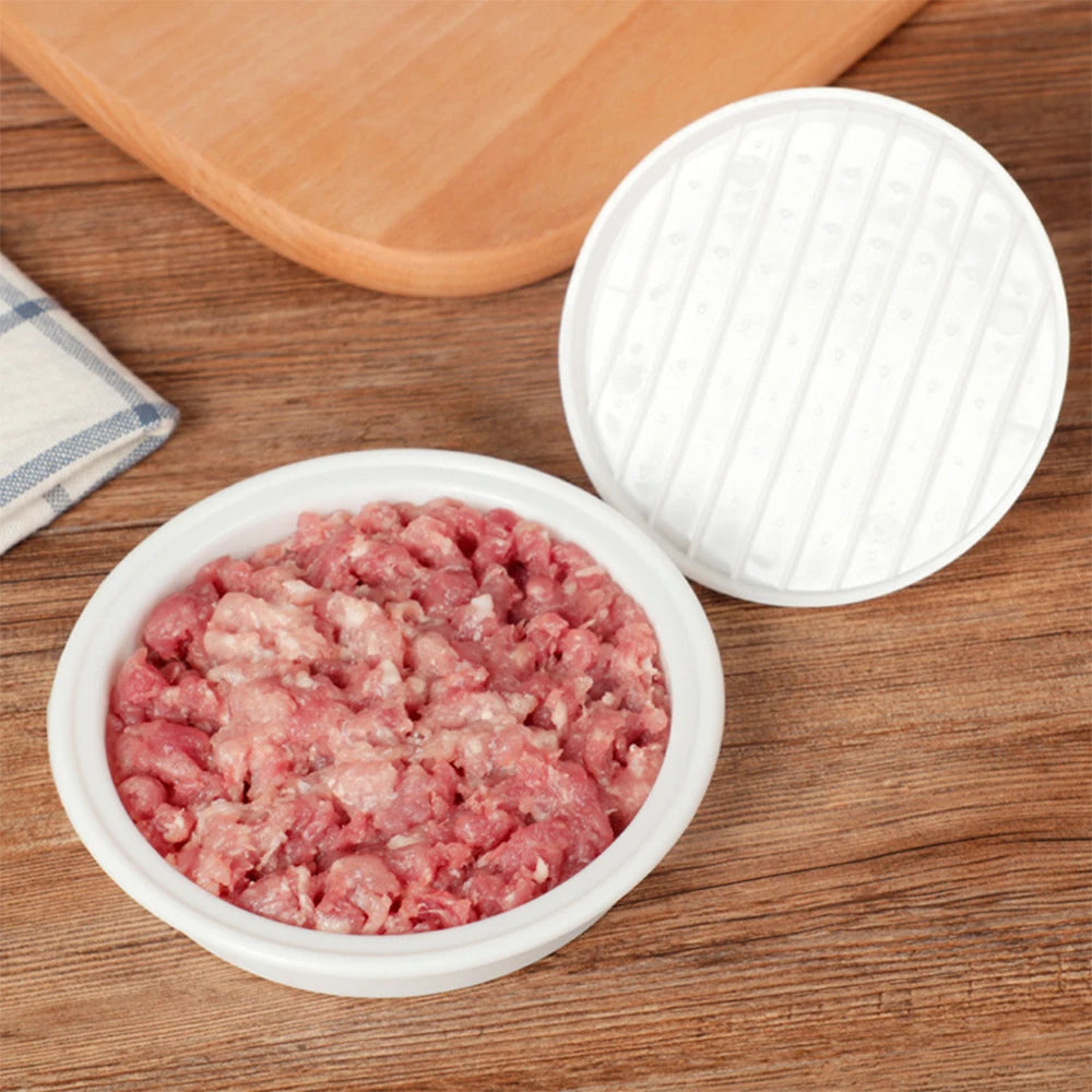 Prensa de plástico para hamburguesas rellenas, molde para hacer hamburguesas, herramienta de cocina, 1 unidad