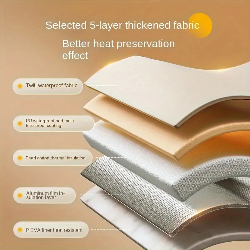 Tina de baño plegable y portátil para pies con conservación de calor - Cubeta profunda multifuncional, masajeador de pies