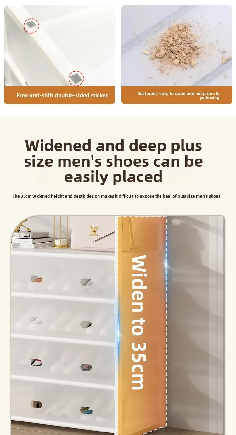 Zapatero multicapa montado en puerta, gabinete de almacenamiento multifuncional integrado para el hogar de montaje Simple para uso doméstico