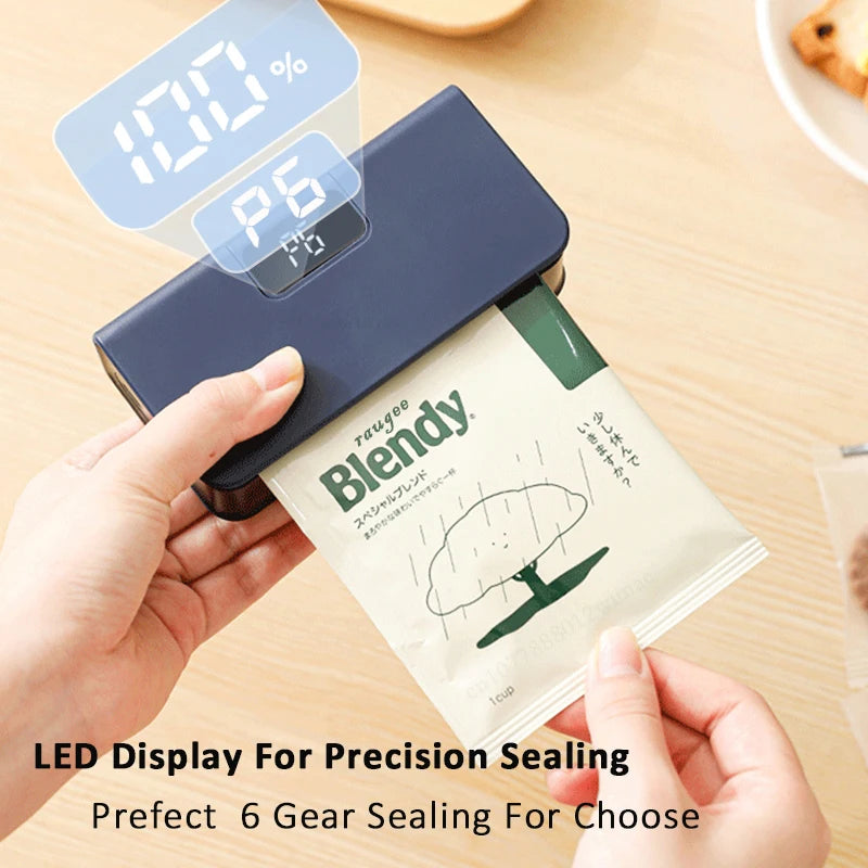 Plastic Bag Sealer Mini Heat Bag Sealing Machine USB Rechargeable Handheld Food Packaging Sealer Thermal Bags Sealing Machine